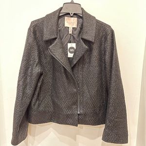 Hutch black glitter jacket